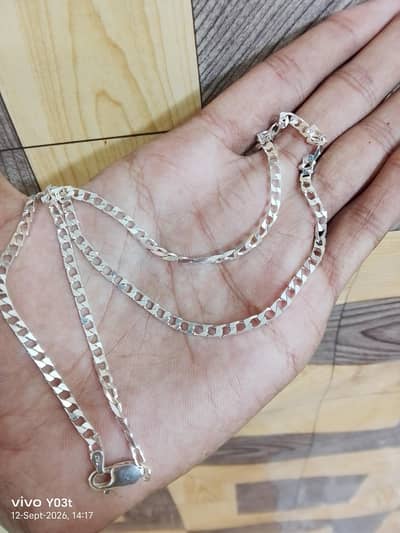 silver beautiful Italian chain