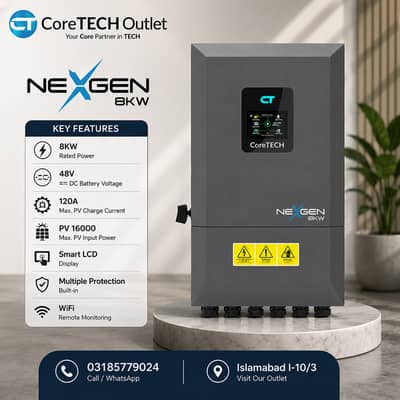 coretech , nexgen , 8kw hybrid , inverters , coretech inverters