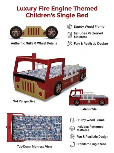 KIDS BED WITH MATTRESS-PKR 41,999|slightly negotiable