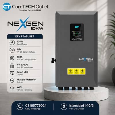 Coretech , nexgen , 10kw , hybrid inverters , coretech inverters