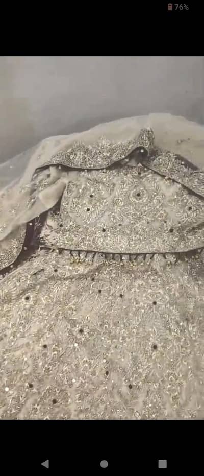 beautiful golden bridal lehenga