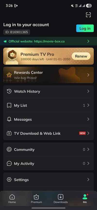 movie box available pro unlock for unlimited time
