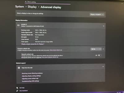 Acer XV240Y P 165hz Monitor