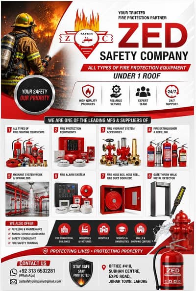 ZED Safety Company Lahore | Fire Safety & Protection Equipment