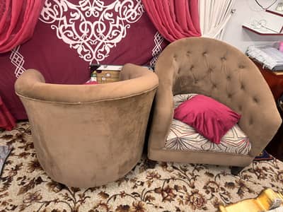 2 sofa stylish chairs for sale
