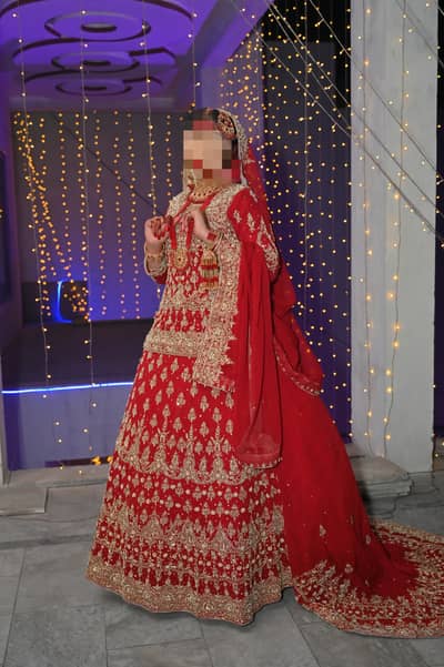 Beautiful Red Bridal Lehnga | 1 Time Worn | Gujrat