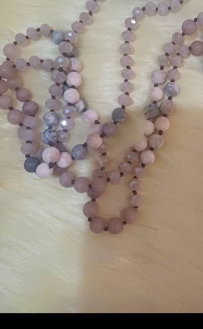 Rose Quartz stone mala