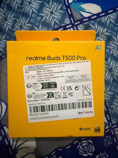 Realme Buds T500 Pro (Orange Mint) – Brand New Sealed Box