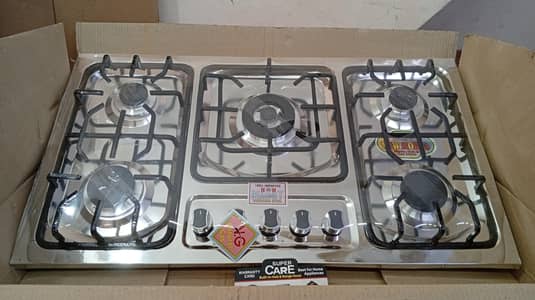 heavy quality 5 burner stainless steel sheet brass burner gas stove