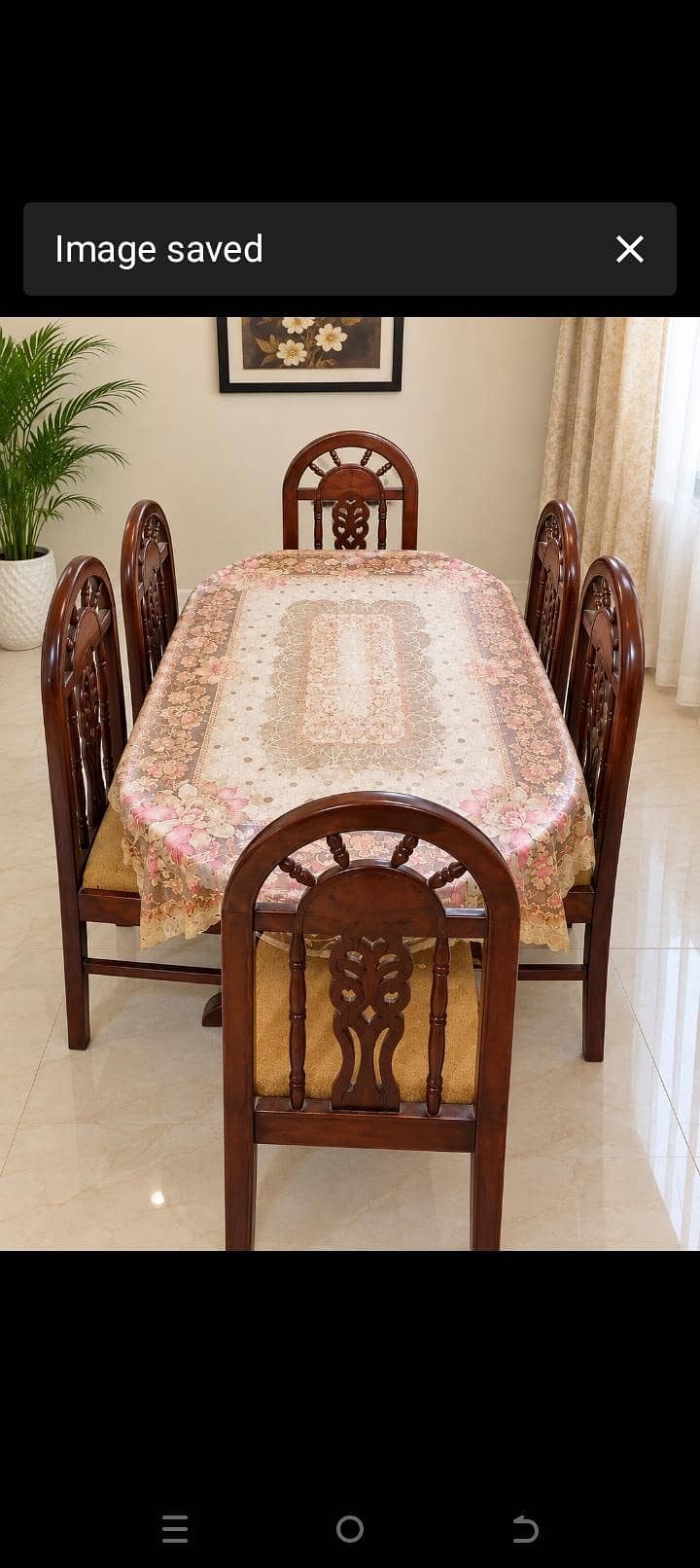 Dinning table+ 6seater 2