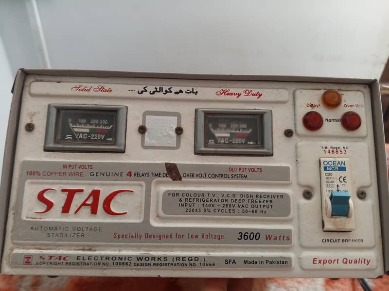 stac automatic voltage stabilizer 3