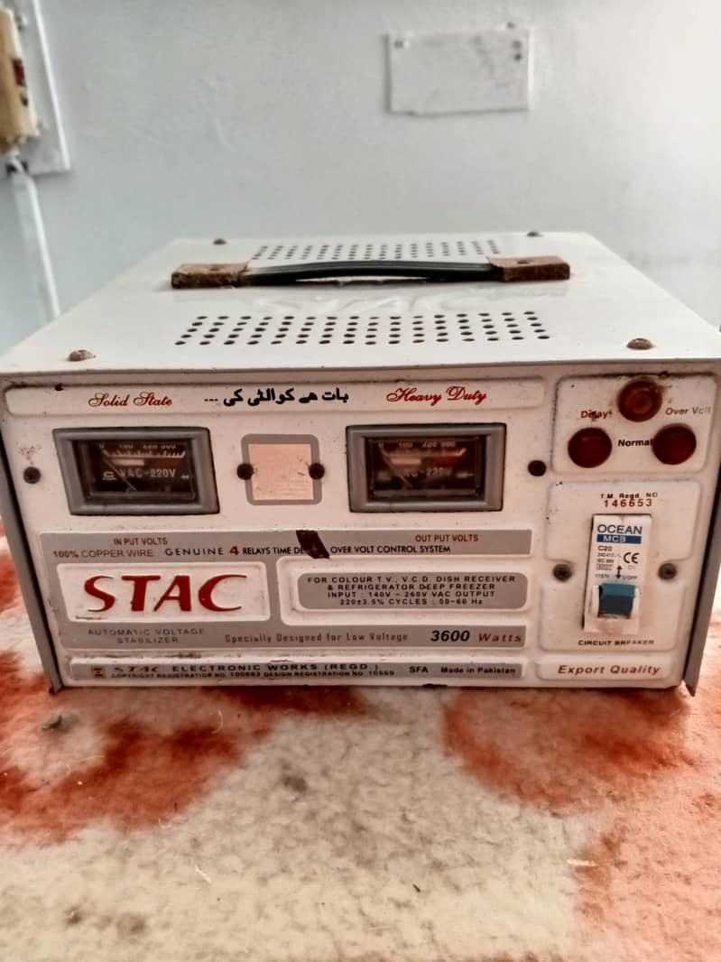 stac automatic voltage stabilizer 4