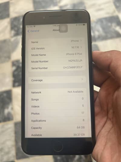 iPhone 8 Plus 64 gb battery health 81 True Tone and finger ok