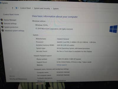 Hp notebook 250 i3 6th gen