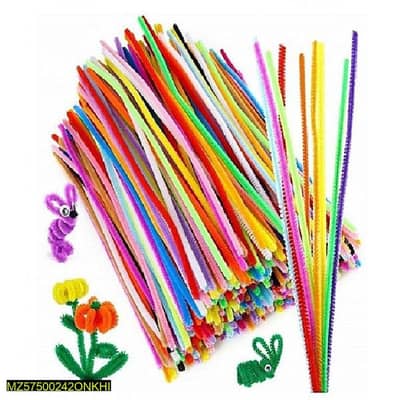(Home Delivery) 50 pcs Assorted Color pipe Cleaners For Kids Craft