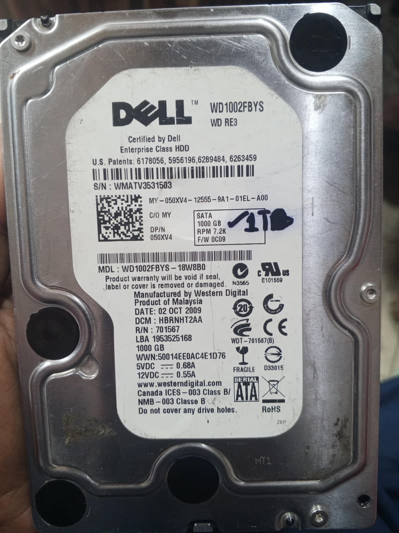 hard disk PC 1TB 0
