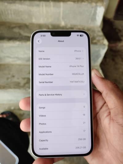 iPhone 14 Plus 256GB Non-PTA | 79% Battery | Face ID OK