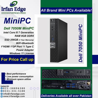 Dell Micro I5 7Gen, Lenovo Tiny I3 8Gen, Dell HP Lenovo MiniPC Desktop