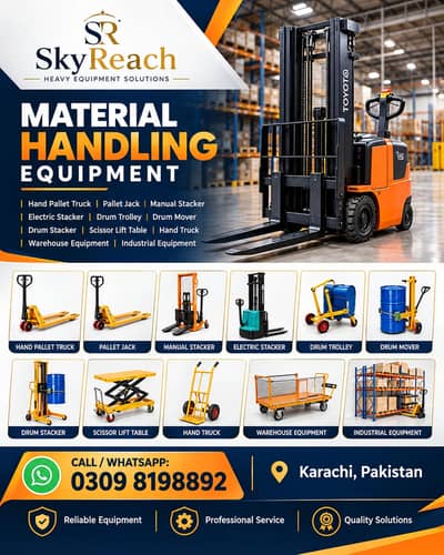 Hand Pallet Truck | Stacker | Heavy-Duty Forklifter | Drum Trolley