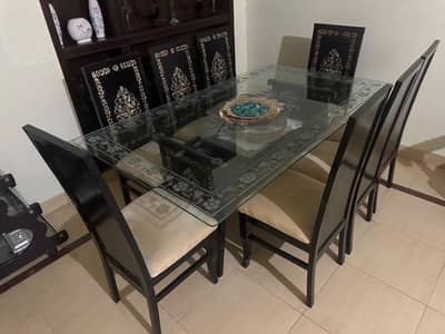 6 chairs dining table