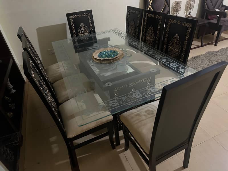 6 chairs dining table 1