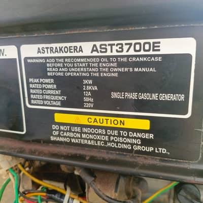 generator ASTRAKOERA for sell dubai imported