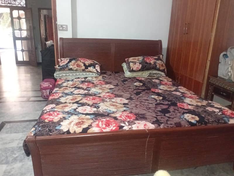 Solid Wood Bed Frame in Excellent Condition 0