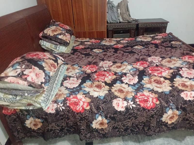 Solid Wood Bed Frame in Excellent Condition 1