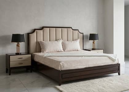wooden bed with 10 year gaurantee