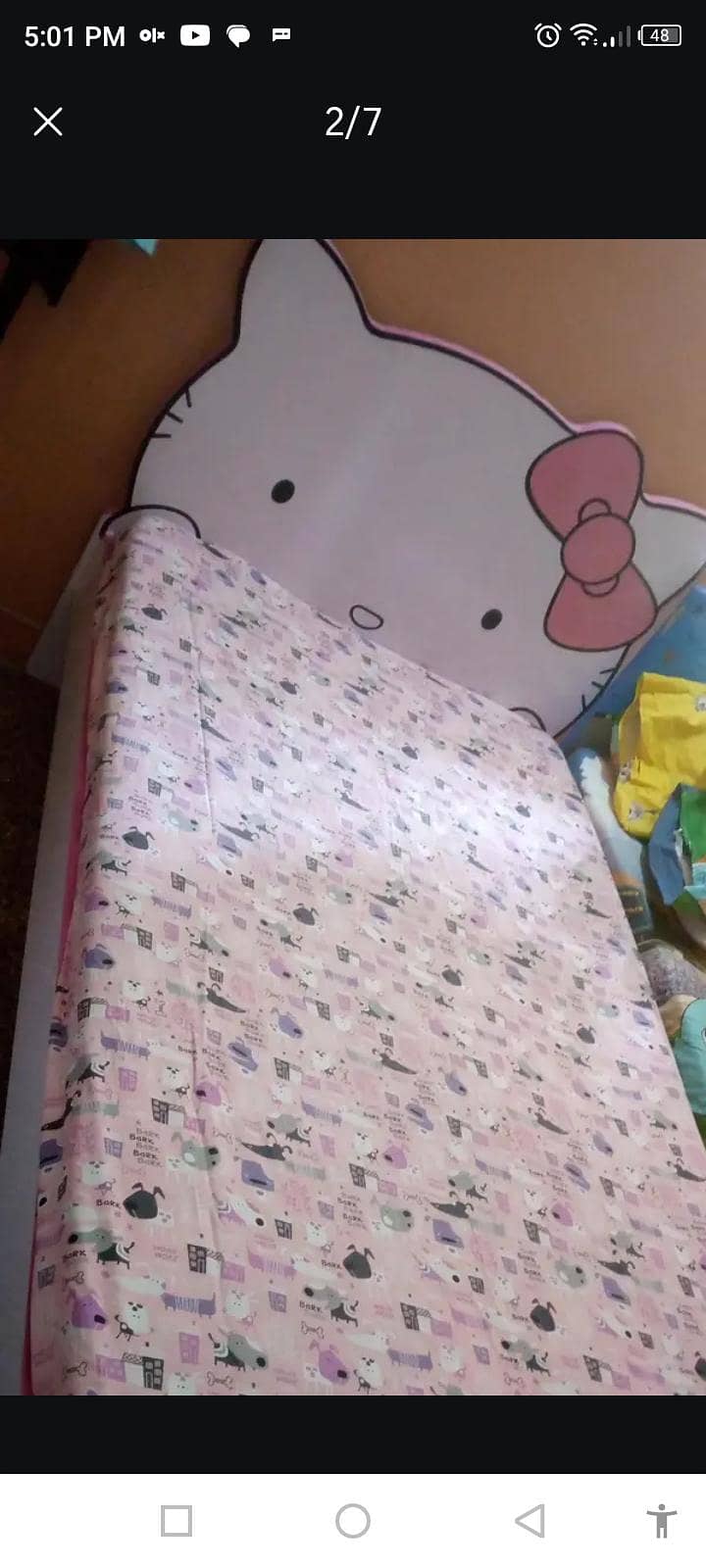 hello kittryrtry theme bed with matters 4