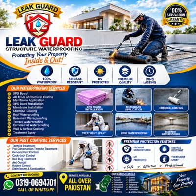 Waterproofing & Pest Control Services | All Over Pakistan