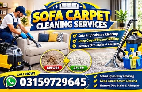 Professional Sofa & Carpet Deep Steam Cleaning Services