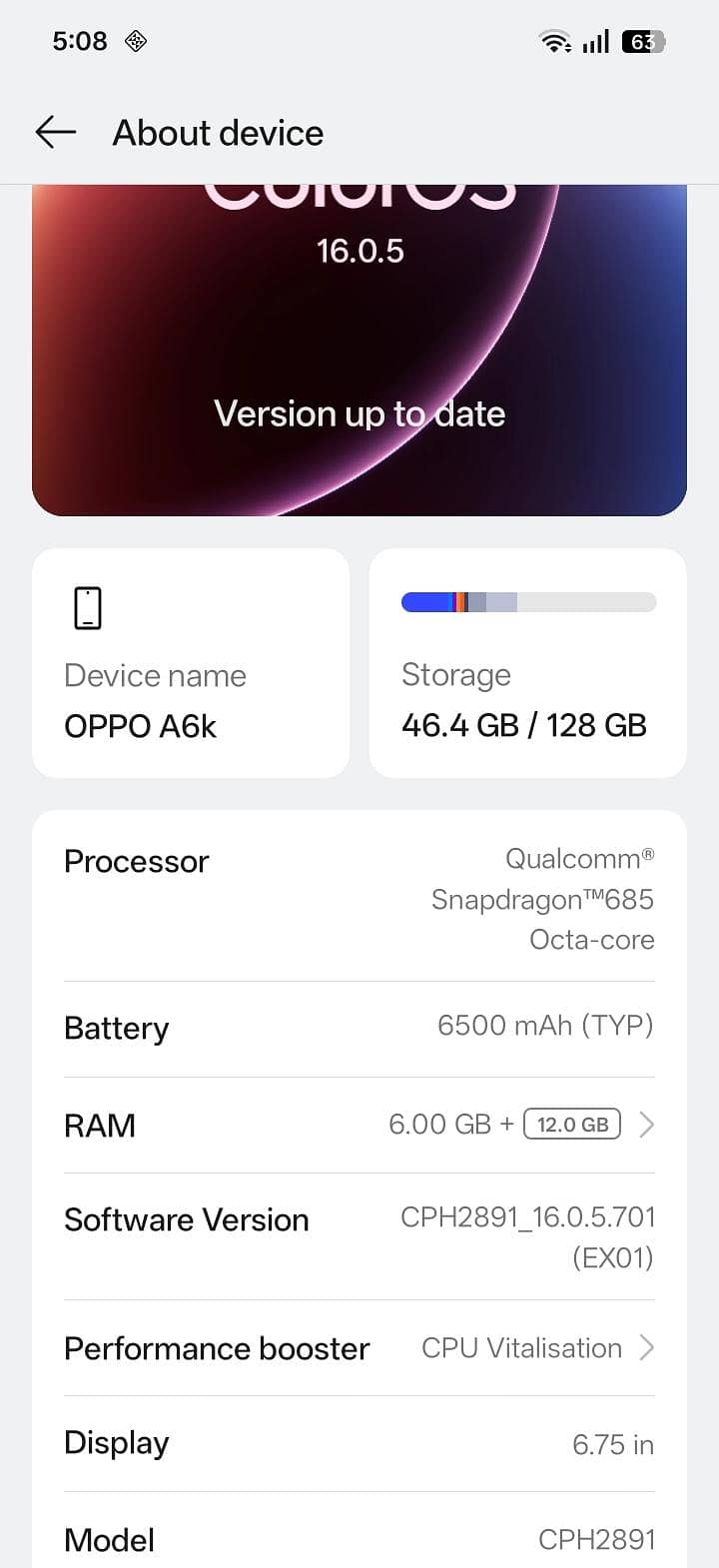 OPPO A6K 2