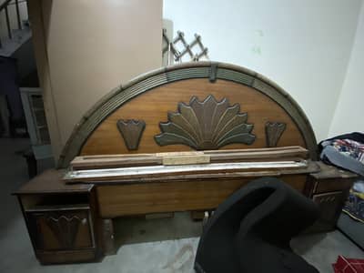 Heavy Wooden Double Bed