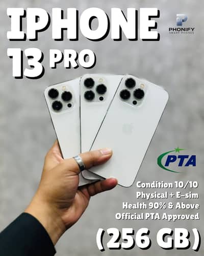 iPhone 13 Pro 256gb Official PTA Approved Physical + Esim