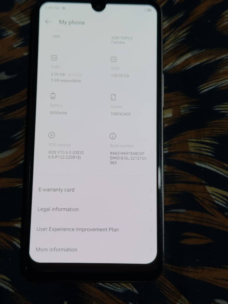 Infinix Note 12 10%10 zero scratch 2