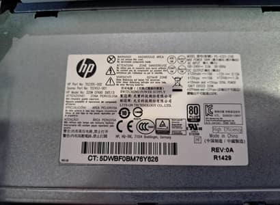 HP Power Supply | 320 Watt | HP prodesk 600G1 pSU