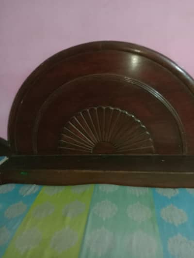 Double Bed with fix side table