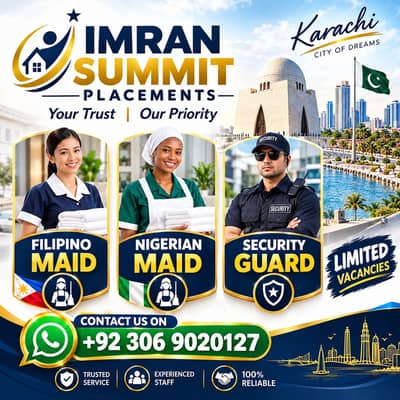 Maids / House Maids / cook / House chef / Baby Sitter maid available