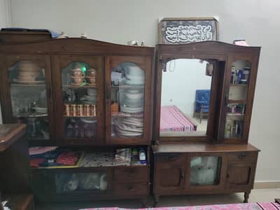 Dressing Table And Bartan Almari For Sale