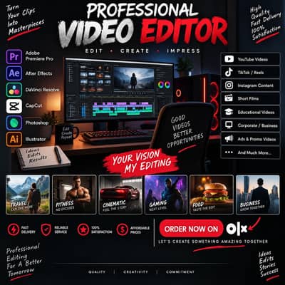 professional editing for any app and professional poster