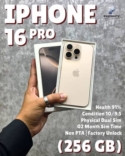 Apple iPhone 16 Pro 256gb Non PTA Factory Unlocked