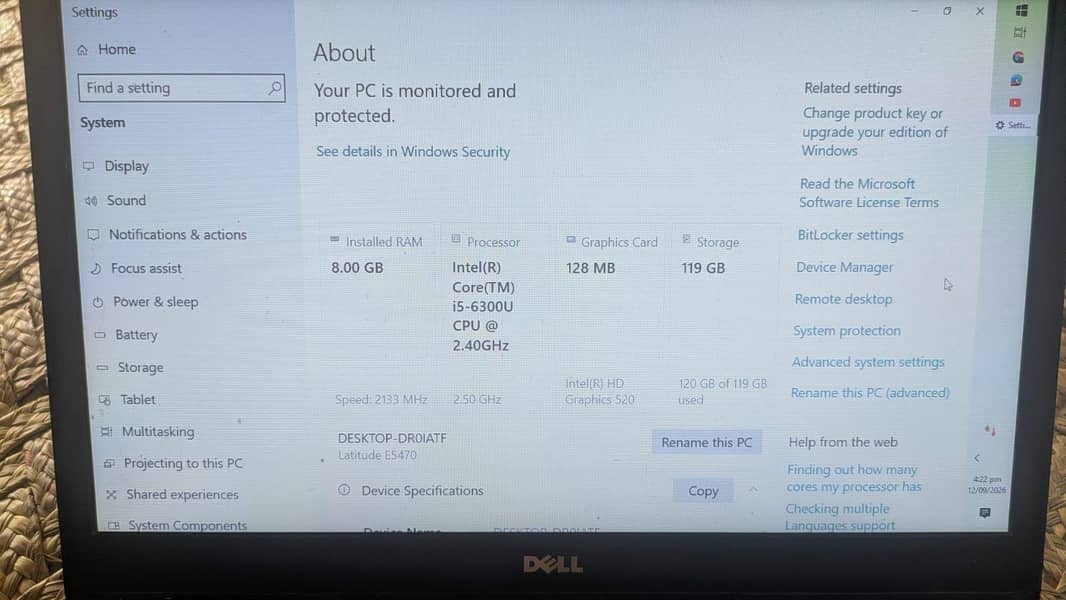 Dell Latitude E5470 4