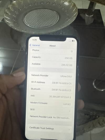 Apple iPhone X 256gb approved