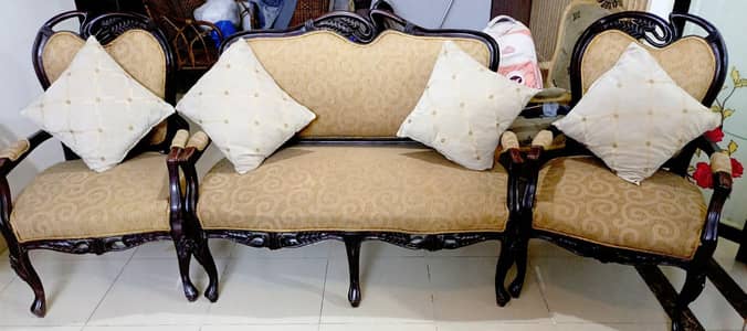 4 seat wood set
