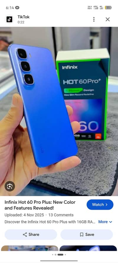 Infinix Hot 60 pro plus 9 month warranty For Sale URGENT