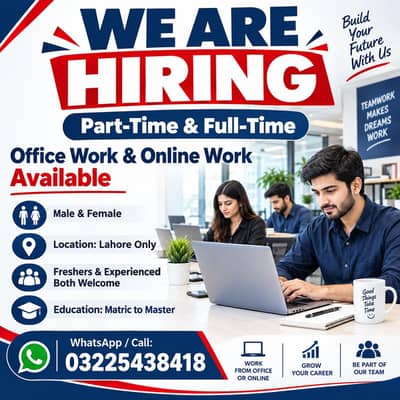 Online Work Available for Male and Female