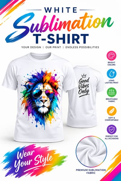 Large Size Sublimations T-Shirts Prints