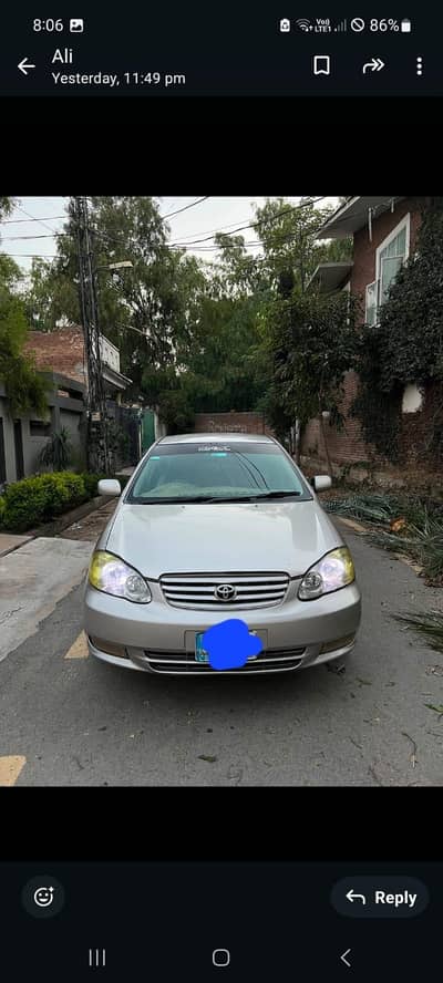 Toyota Corolla Saloon 2003