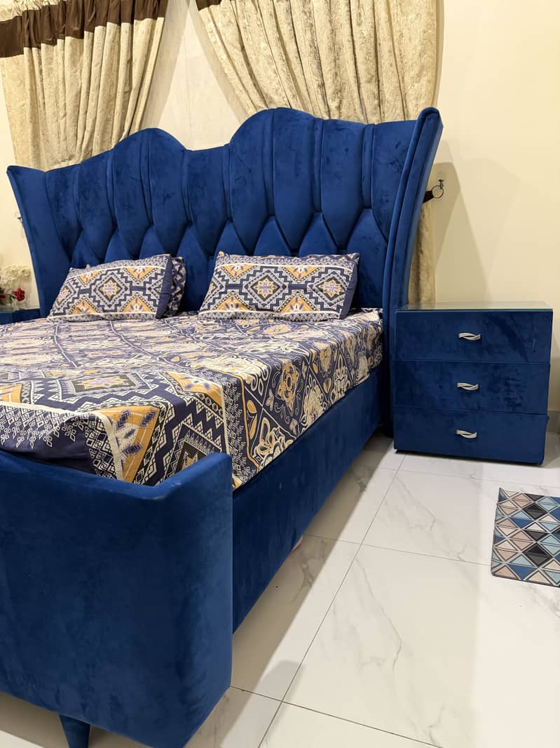 Bed with side table 1